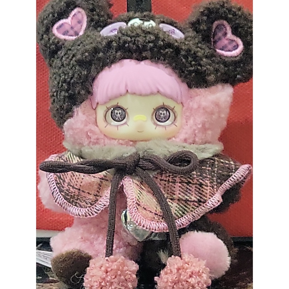 Maymei Tiny Bear Cookie PlushBox. Strawberry  Oreo  Charm Keychain NEW